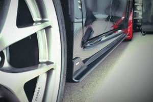 Subaru WRX STI Mud Flap Kit - Rally Armor - UR Premium Urethane with Red Logo - Black - `15-`21 Subaru WRX STI Mud Flap Kit - Rally Armor - UR Premium Urethane with Red Logo - Black - `15-`21